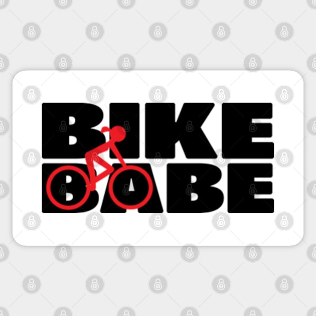 Bike Babe Sticker by hilariouslyserious